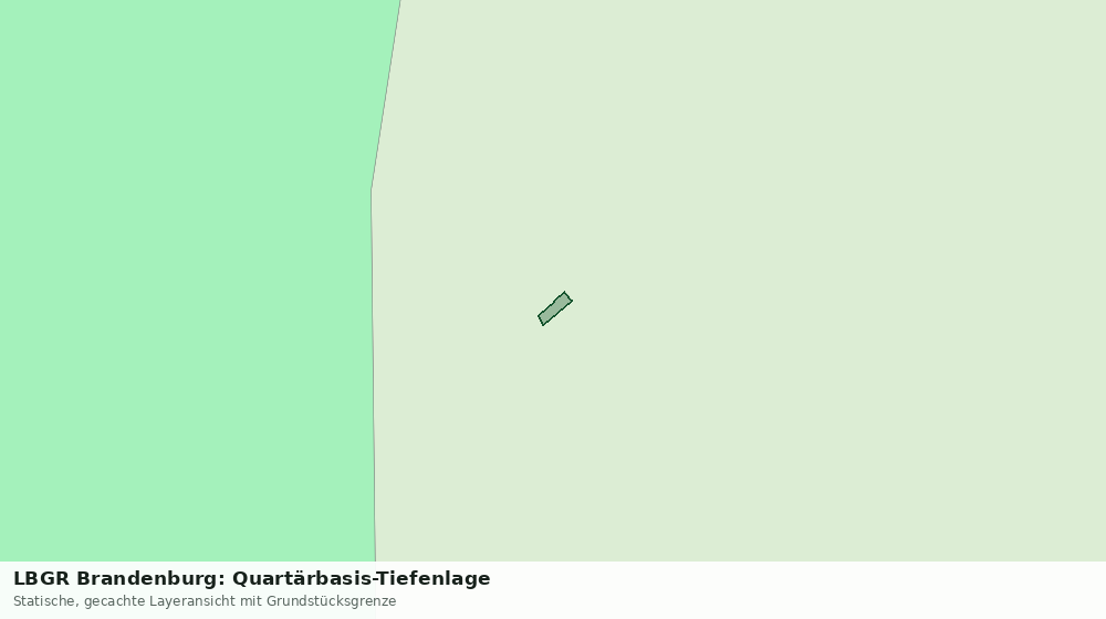 Statische Kartenansicht: LBGR Brandenburg: Quartärbasis-Tiefenlage