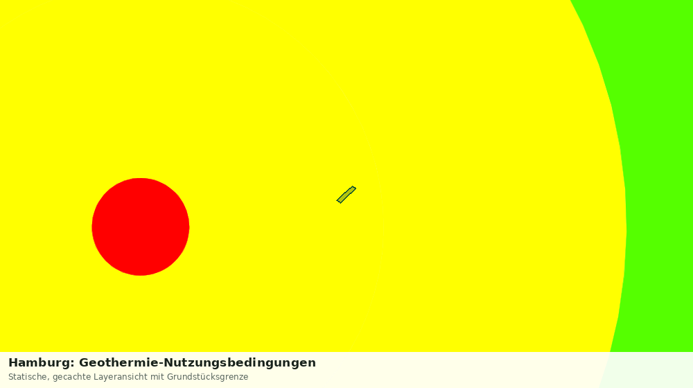 Statische Kartenansicht: Hamburg: Geothermie-Nutzungsbedingungen