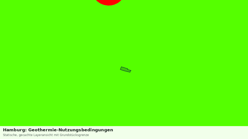 Statische Kartenansicht: Hamburg: Geothermie-Nutzungsbedingungen