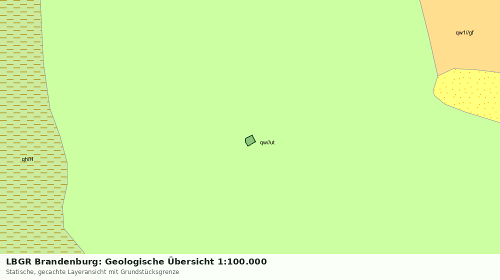 Statische Kartenansicht: LBGR Brandenburg: Geologische Übersicht 1:100.000