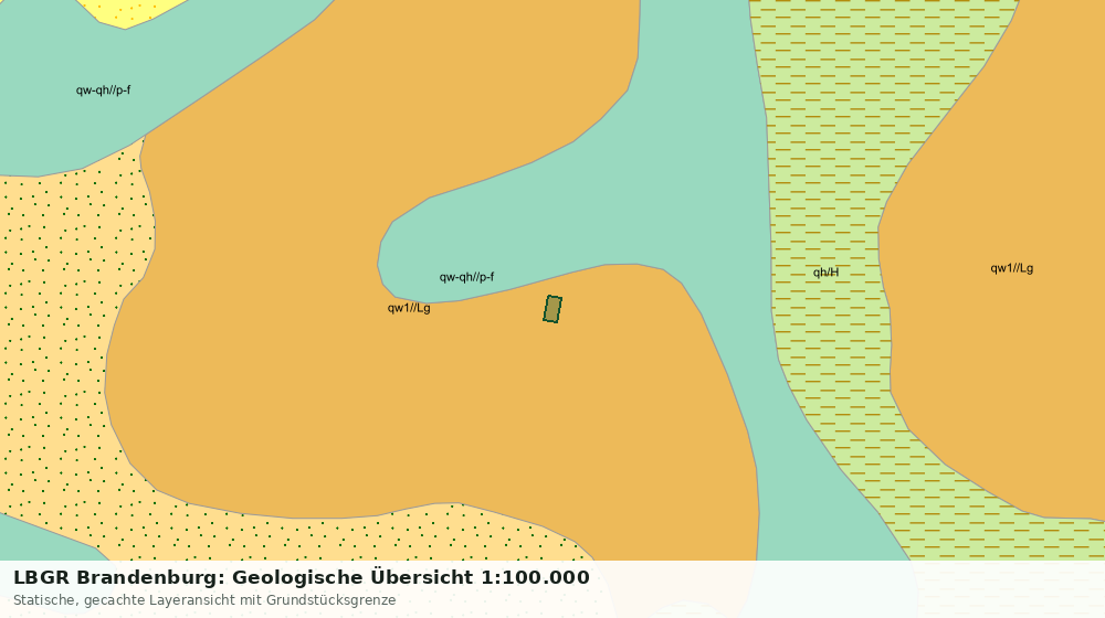 Statische Kartenansicht: LBGR Brandenburg: Geologische Übersicht 1:100.000