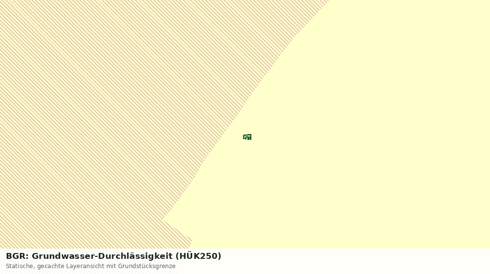 Statische Kartenansicht: BGR: Grundwasser-Durchlässigkeit (HÜK250)