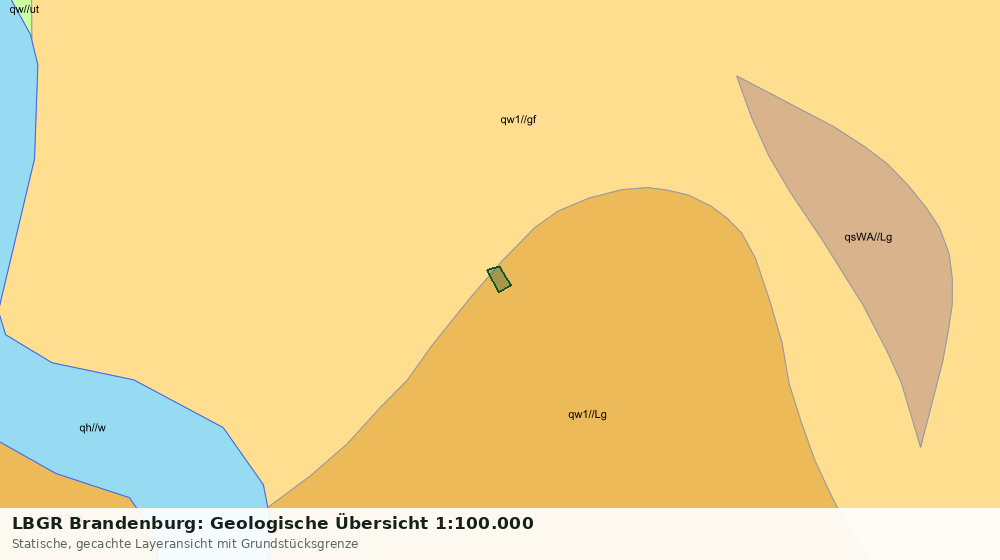 Statische Kartenansicht: LBGR Brandenburg: Geologische Übersicht 1:100.000