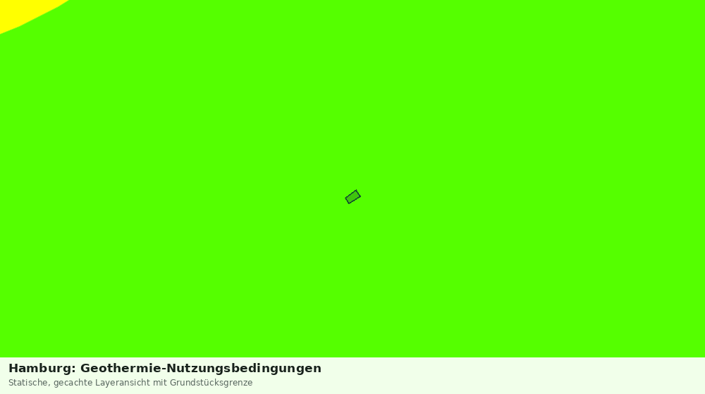 Statische Kartenansicht: Hamburg: Geothermie-Nutzungsbedingungen