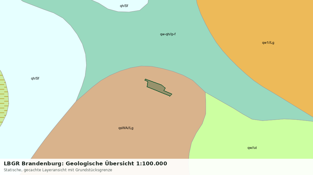 Statische Kartenansicht: LBGR Brandenburg: Geologische Übersicht 1:100.000