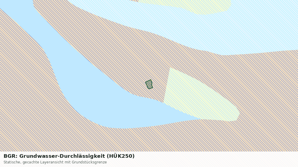 Statische Kartenansicht: BGR: Grundwasser-Durchlässigkeit (HÜK250)