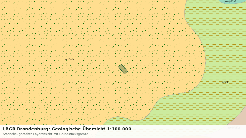 Statische Kartenansicht: LBGR Brandenburg: Geologische Übersicht 1:100.000