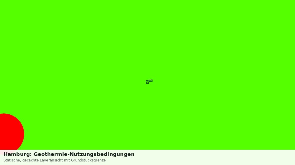 Statische Kartenansicht: Hamburg: Geothermie-Nutzungsbedingungen