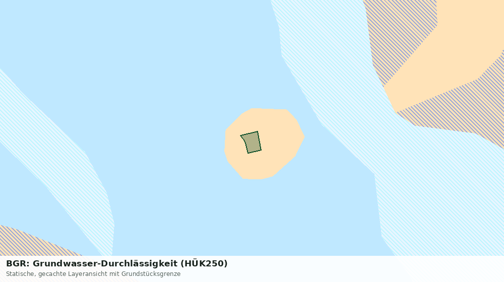 Statische Kartenansicht: BGR: Grundwasser-Durchlässigkeit (HÜK250)