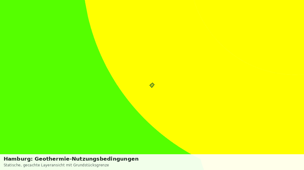 Statische Kartenansicht: Hamburg: Geothermie-Nutzungsbedingungen