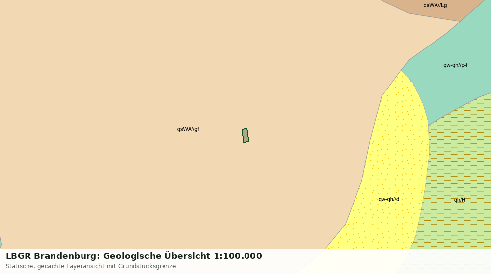 Statische Kartenansicht: LBGR Brandenburg: Geologische Übersicht 1:100.000