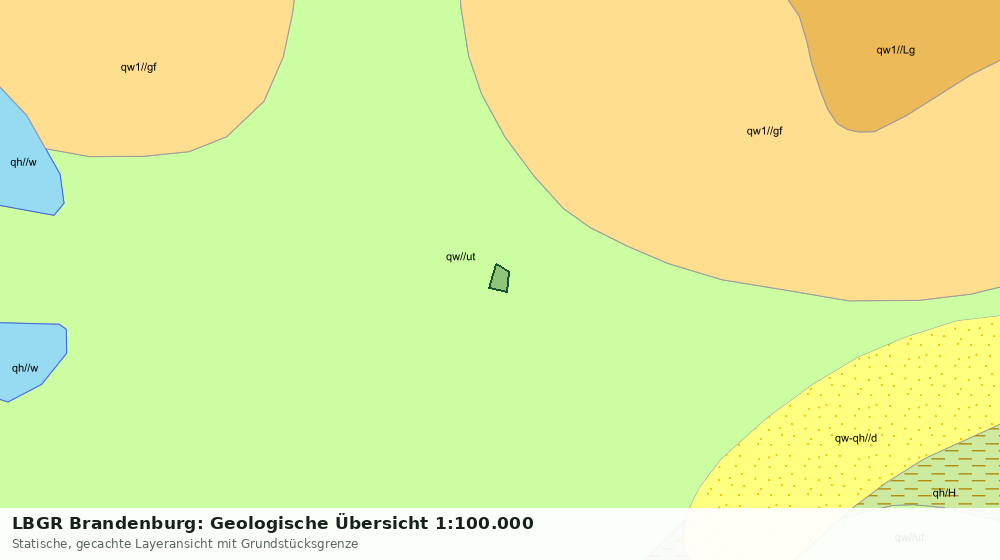 Statische Kartenansicht: LBGR Brandenburg: Geologische Übersicht 1:100.000