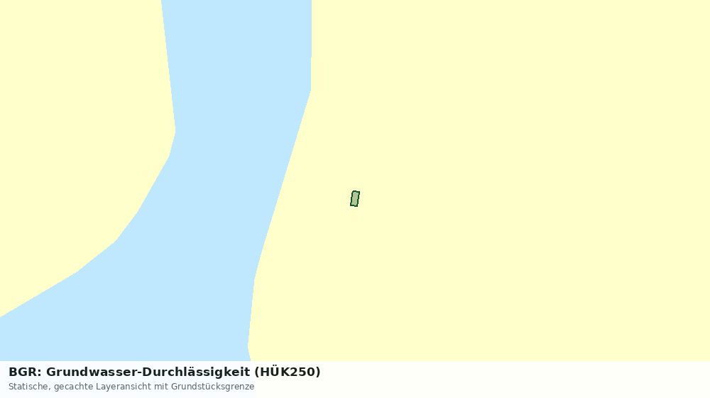 Statische Kartenansicht: BGR: Grundwasser-Durchlässigkeit (HÜK250)