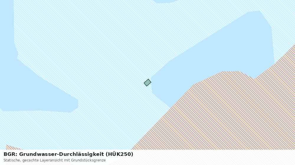 Statische Kartenansicht: BGR: Grundwasser-Durchlässigkeit (HÜK250)