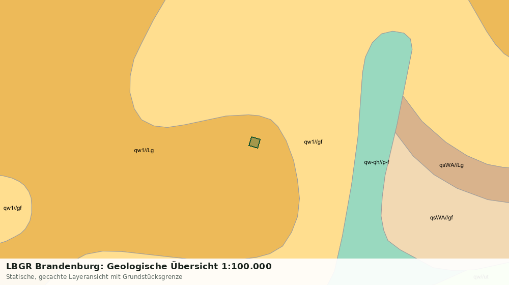 Statische Kartenansicht: LBGR Brandenburg: Geologische Übersicht 1:100.000