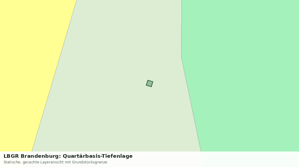 Statische Kartenansicht: LBGR Brandenburg: Quartärbasis-Tiefenlage
