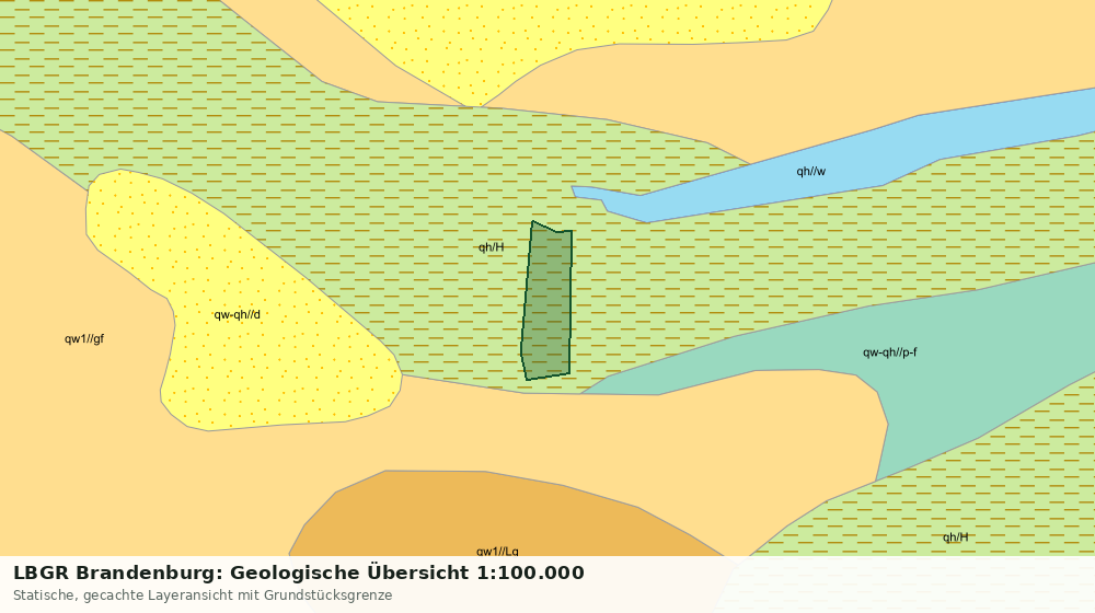 Statische Kartenansicht: LBGR Brandenburg: Geologische Übersicht 1:100.000
