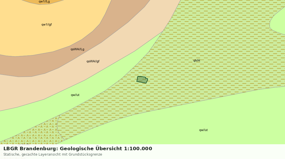 Statische Kartenansicht: LBGR Brandenburg: Geologische Übersicht 1:100.000