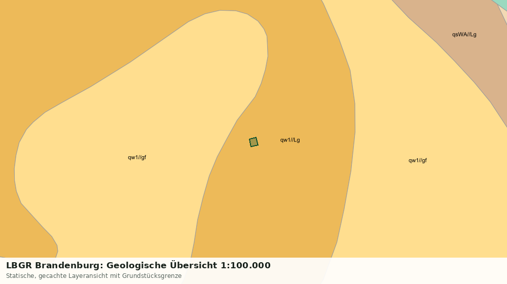 Statische Kartenansicht: LBGR Brandenburg: Geologische Übersicht 1:100.000