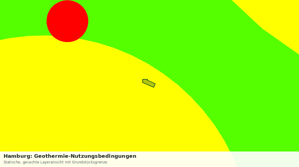 Statische Kartenansicht: Hamburg: Geothermie-Nutzungsbedingungen