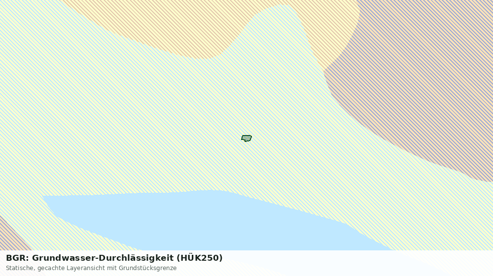 Statische Kartenansicht: BGR: Grundwasser-Durchlässigkeit (HÜK250)
