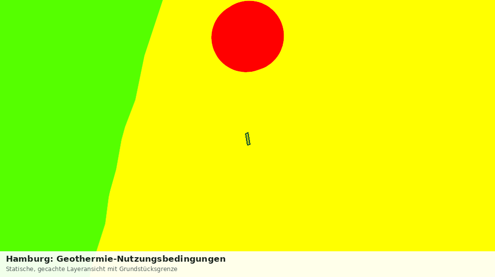 Statische Kartenansicht: Hamburg: Geothermie-Nutzungsbedingungen