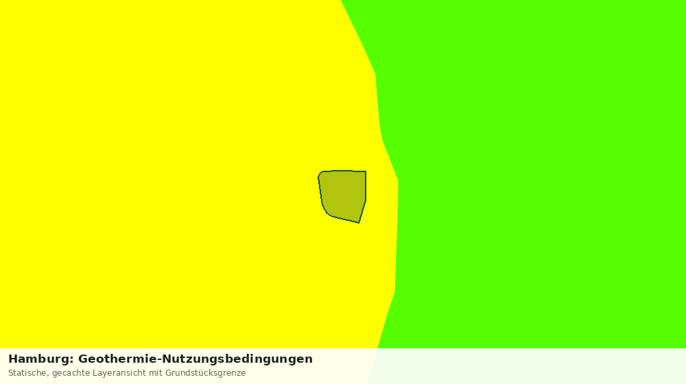 Statische Kartenansicht: Hamburg: Geothermie-Nutzungsbedingungen