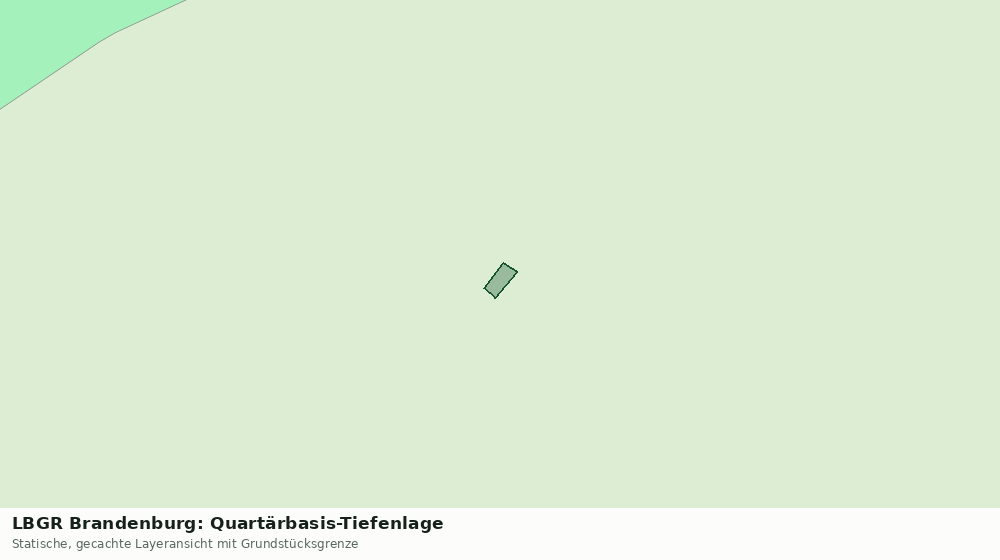 Statische Kartenansicht: LBGR Brandenburg: Quartärbasis-Tiefenlage