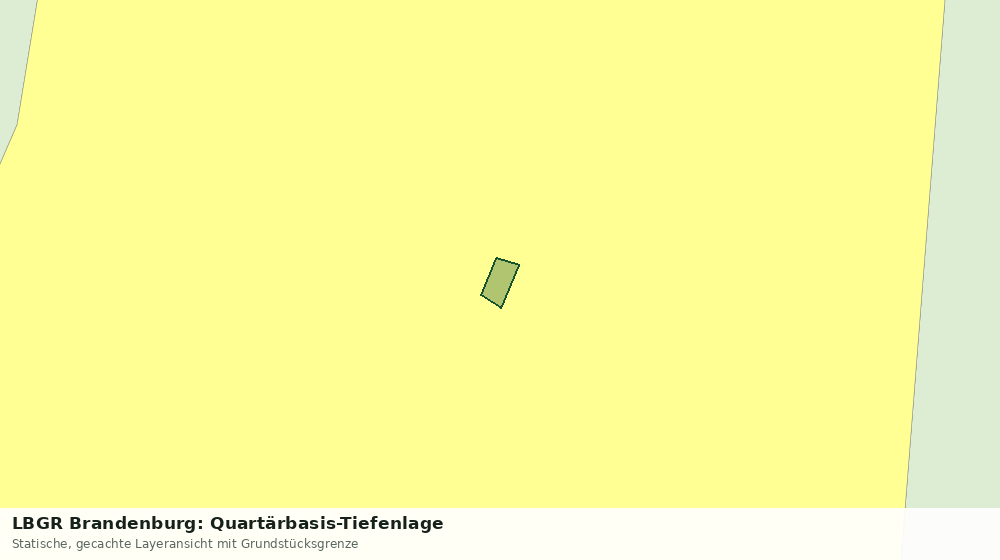 Statische Kartenansicht: LBGR Brandenburg: Quartärbasis-Tiefenlage