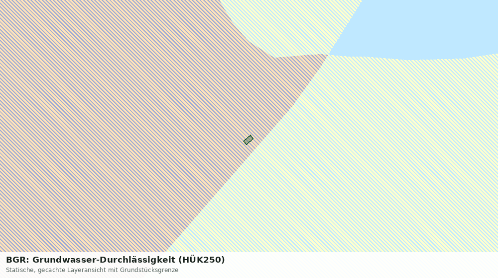 Statische Kartenansicht: BGR: Grundwasser-Durchlässigkeit (HÜK250)