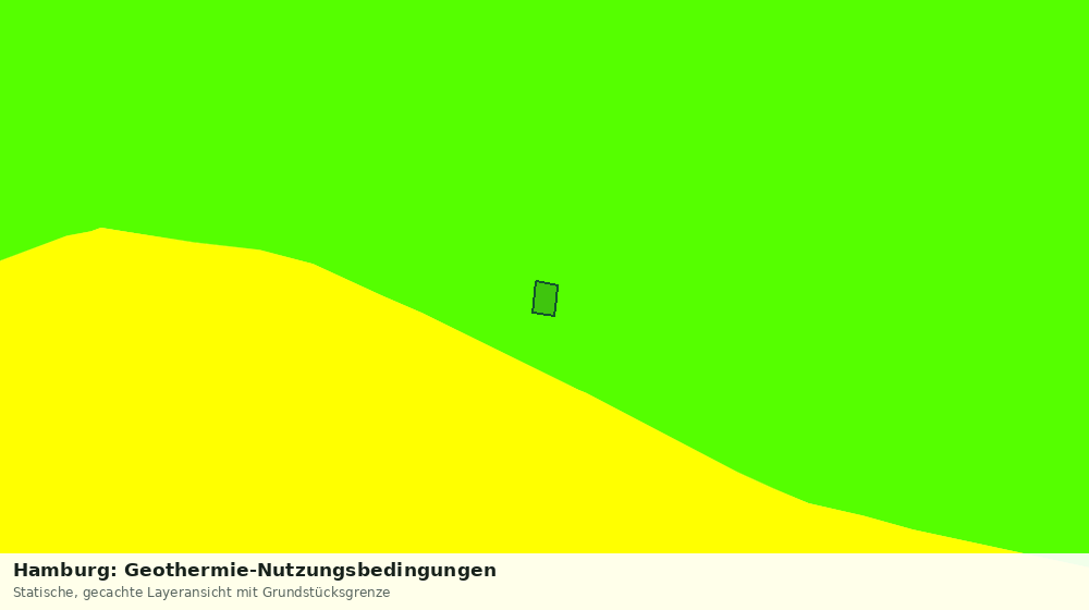 Statische Kartenansicht: Hamburg: Geothermie-Nutzungsbedingungen