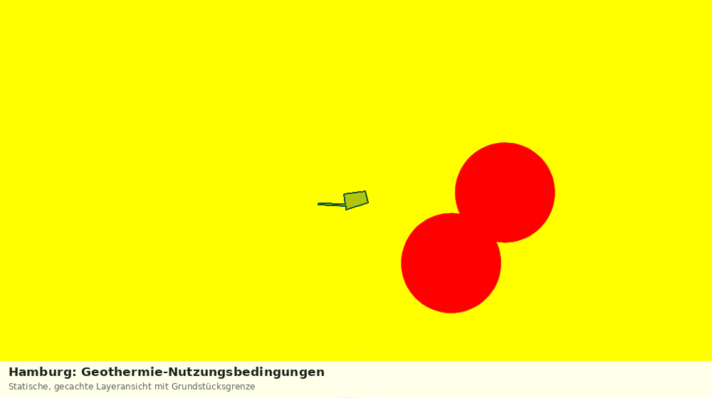 Statische Kartenansicht: Hamburg: Geothermie-Nutzungsbedingungen