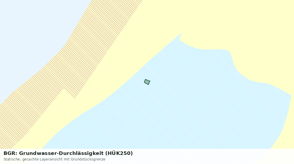 Statische Kartenansicht: BGR: Grundwasser-Durchlässigkeit (HÜK250)