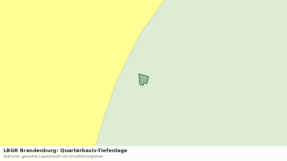 Statische Kartenansicht: LBGR Brandenburg: Quartärbasis-Tiefenlage
