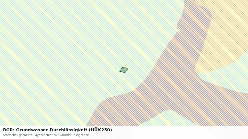 Statische Kartenansicht: BGR: Grundwasser-Durchlässigkeit (HÜK250)