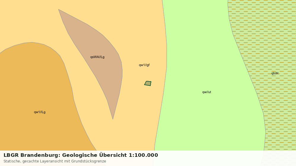 Statische Kartenansicht: LBGR Brandenburg: Geologische Übersicht 1:100.000