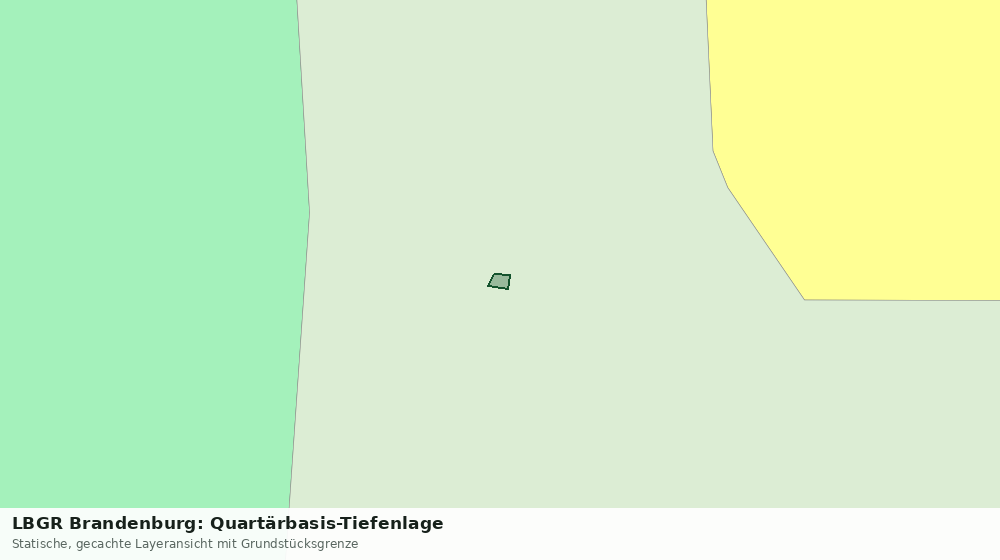 Statische Kartenansicht: LBGR Brandenburg: Quartärbasis-Tiefenlage