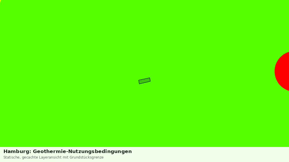 Statische Kartenansicht: Hamburg: Geothermie-Nutzungsbedingungen