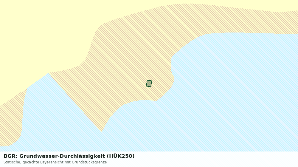 Statische Kartenansicht: BGR: Grundwasser-Durchlässigkeit (HÜK250)