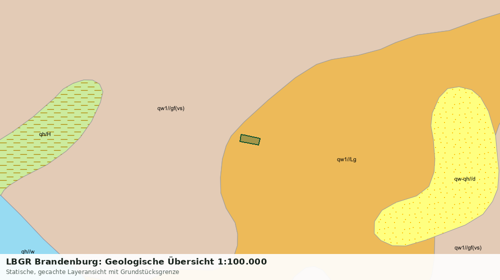 Statische Kartenansicht: LBGR Brandenburg: Geologische Übersicht 1:100.000