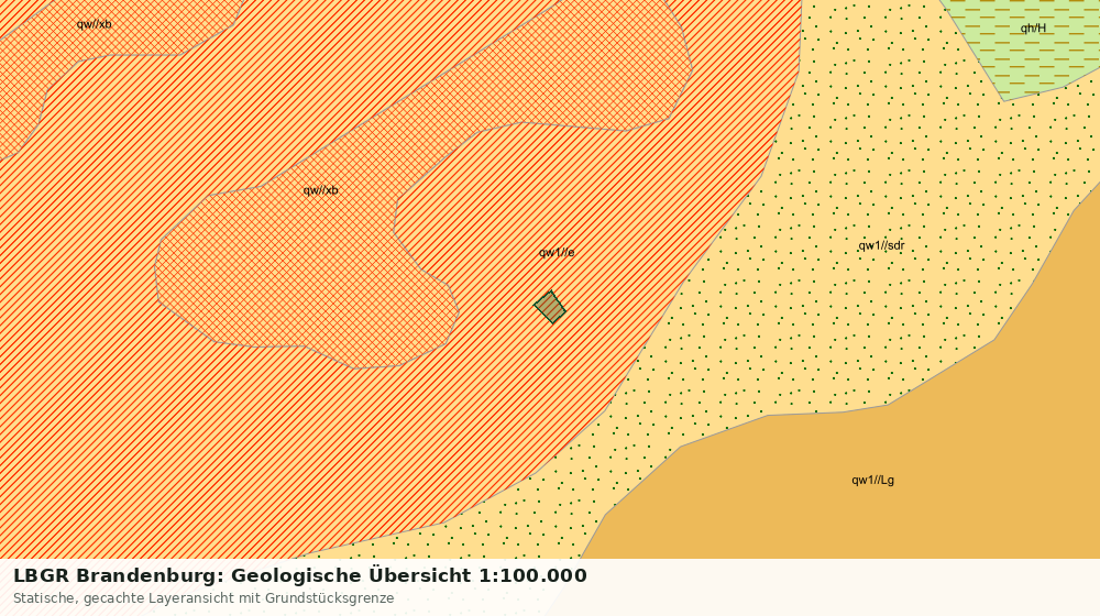 Statische Kartenansicht: LBGR Brandenburg: Geologische Übersicht 1:100.000
