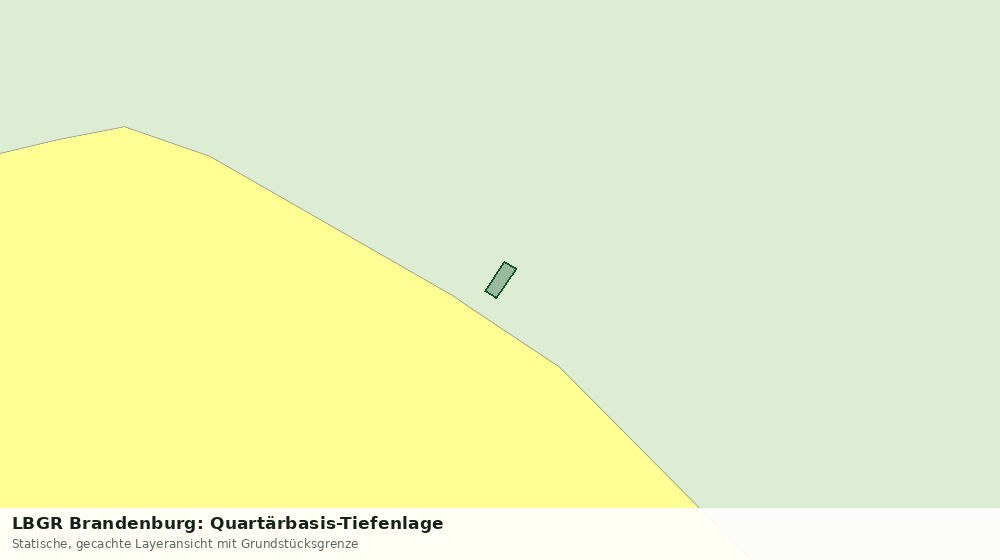 Statische Kartenansicht: LBGR Brandenburg: Quartärbasis-Tiefenlage