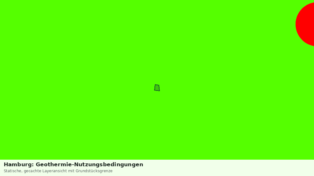 Statische Kartenansicht: Hamburg: Geothermie-Nutzungsbedingungen