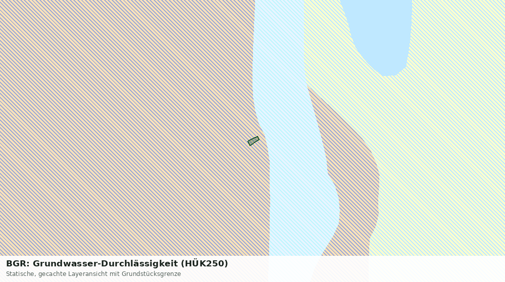 Statische Kartenansicht: BGR: Grundwasser-Durchlässigkeit (HÜK250)