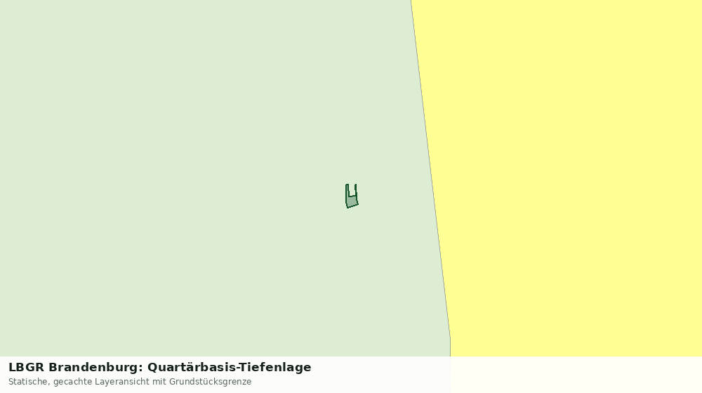 Statische Kartenansicht: LBGR Brandenburg: Quartärbasis-Tiefenlage