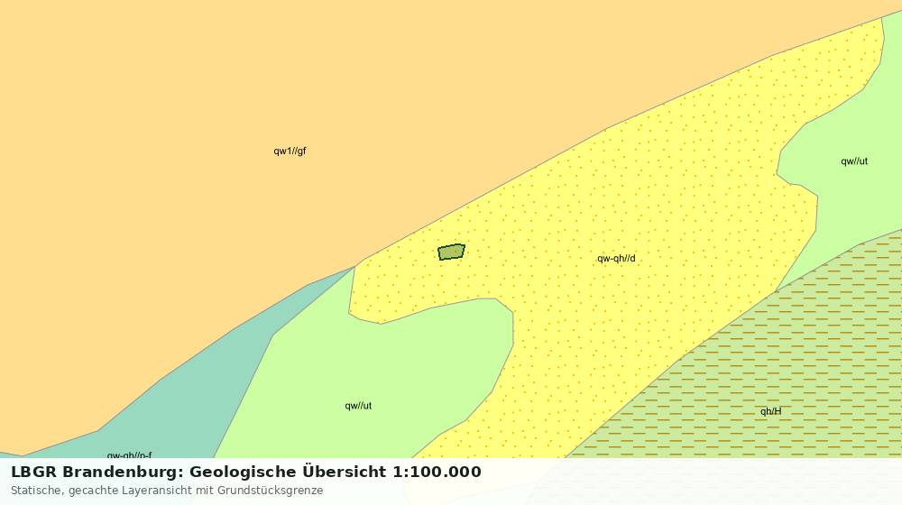 Statische Kartenansicht: LBGR Brandenburg: Geologische Übersicht 1:100.000