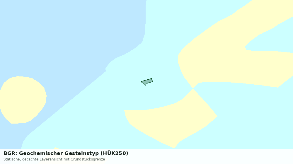 Statische Kartenansicht: BGR: Geochemischer Gesteinstyp (HÜK250)