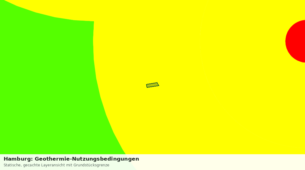 Statische Kartenansicht: Hamburg: Geothermie-Nutzungsbedingungen