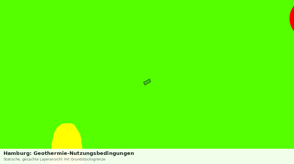 Statische Kartenansicht: Hamburg: Geothermie-Nutzungsbedingungen