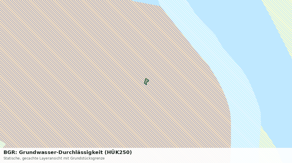 Statische Kartenansicht: BGR: Grundwasser-Durchlässigkeit (HÜK250)